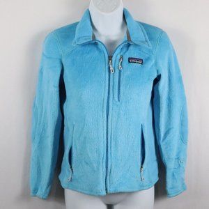 Patagonia Fleece Zip Up Light Blue Jacket Size XS